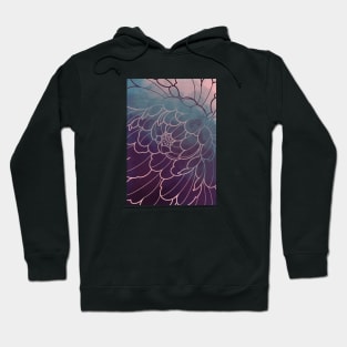 dark peony flower Hoodie